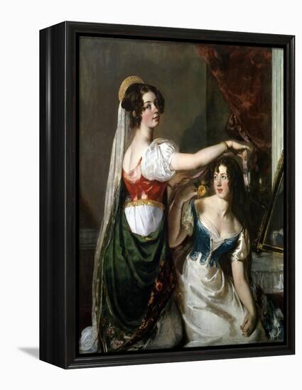 Preparing for a Fancy Dress Ball, 1833-William Etty-Framed Premier Image Canvas