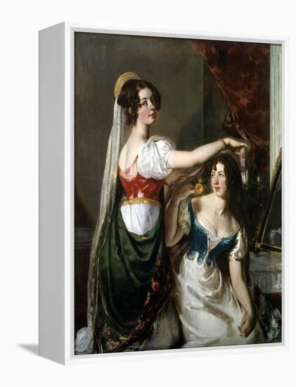 Preparing for a Fancy Dress Ball, 1833-William Etty-Framed Premier Image Canvas