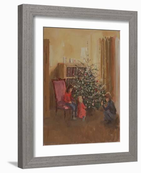 Preparing for Christmas-Edward Dawson-Framed Giclee Print