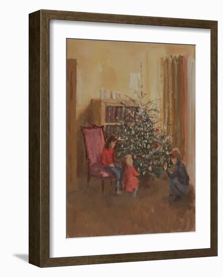 Preparing for Christmas-Edward Dawson-Framed Giclee Print