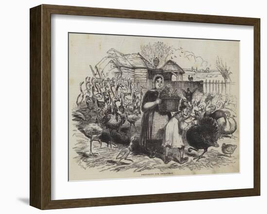 Preparing for Christmas-null-Framed Giclee Print