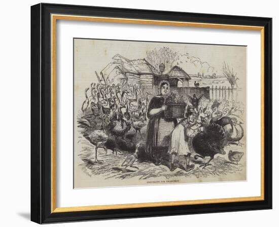 Preparing for Christmas-null-Framed Giclee Print