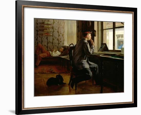 Preparing for Examinations, 1864-Ilya Efimovich Repin-Framed Giclee Print