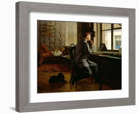 Preparing for Examinations, 1864-Ilya Efimovich Repin-Framed Giclee Print