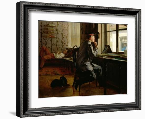 Preparing for Examinations, 1864-Ilya Efimovich Repin-Framed Giclee Print