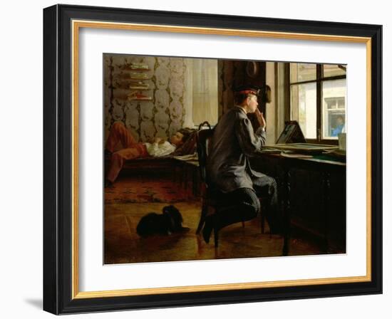 Preparing for Examinations, 1864-Ilya Efimovich Repin-Framed Giclee Print