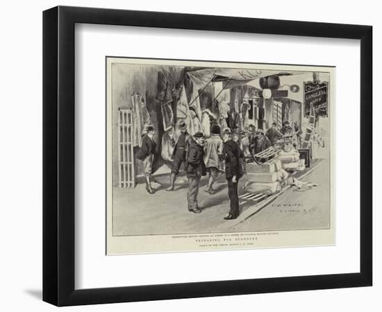 Preparing for Klondyke-Charles Edwin Fripp-Framed Giclee Print