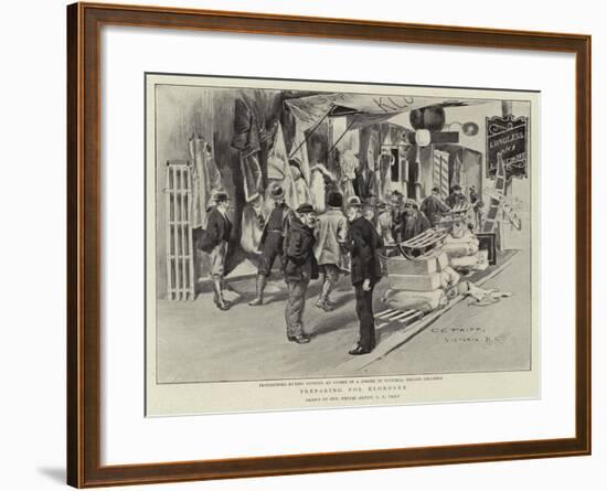 Preparing for Klondyke-Charles Edwin Fripp-Framed Giclee Print