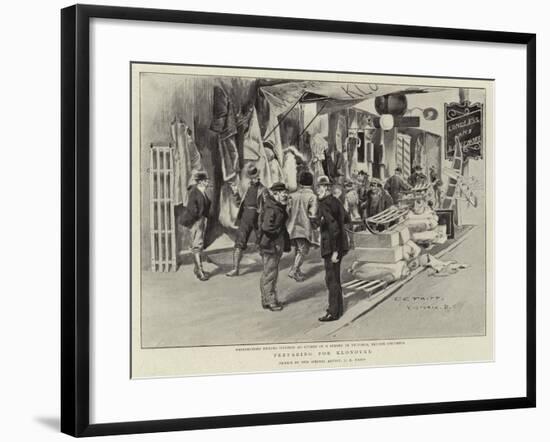 Preparing for Klondyke-Charles Edwin Fripp-Framed Giclee Print