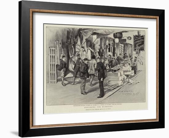 Preparing for Klondyke-Charles Edwin Fripp-Framed Giclee Print