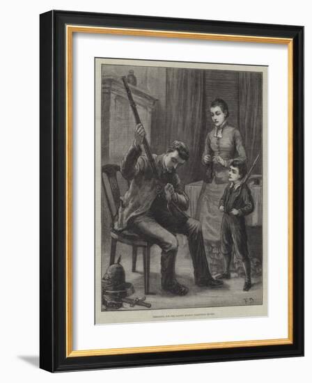 Preparing for the Easter Monday Volunteer Review-Frank Dadd-Framed Giclee Print