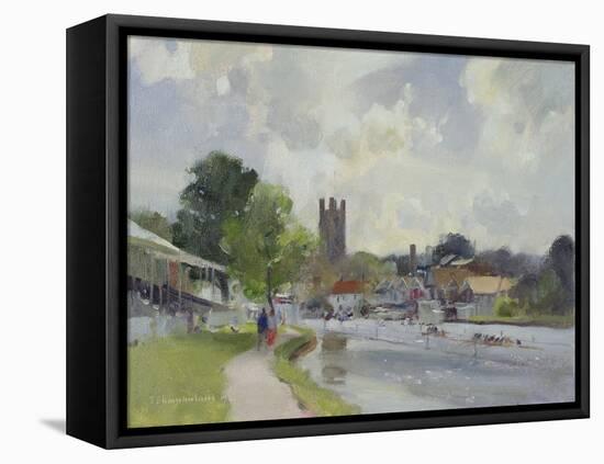 Preparing for the Henley Regatta, 1994-Trevor Chamberlain-Framed Premier Image Canvas