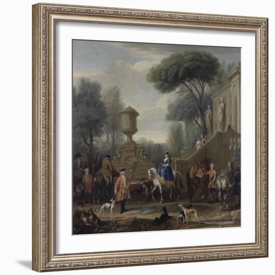 Preparing for the Hunt, C.1740-50-John Wootton-Framed Giclee Print