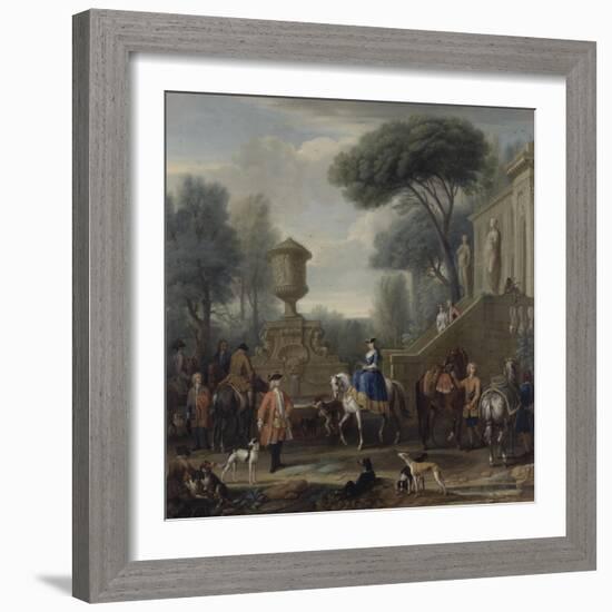 Preparing for the Hunt, C.1740-50-John Wootton-Framed Giclee Print