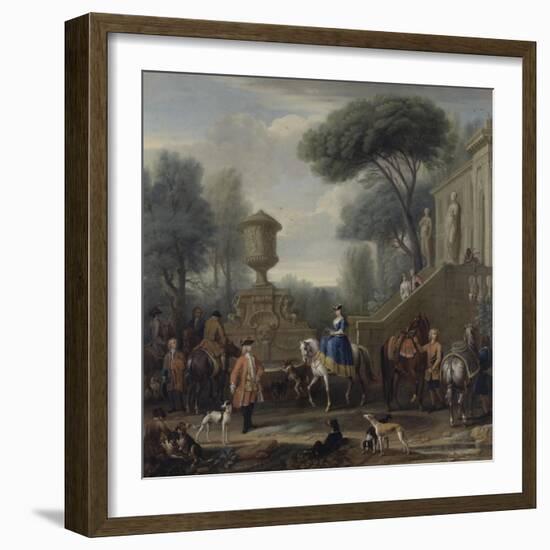 Preparing for the Hunt, C.1740-50-John Wootton-Framed Giclee Print