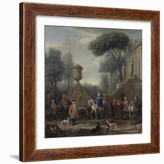 Preparing for the Hunt, C.1740-50-John Wootton-Framed Giclee Print