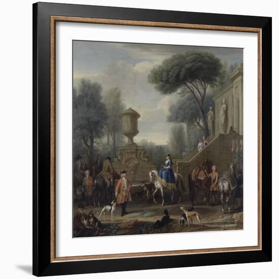 Preparing for the Hunt, C.1740-50-John Wootton-Framed Giclee Print