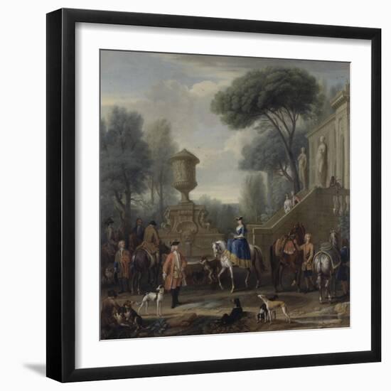 Preparing for the Hunt, C.1740-50-John Wootton-Framed Giclee Print