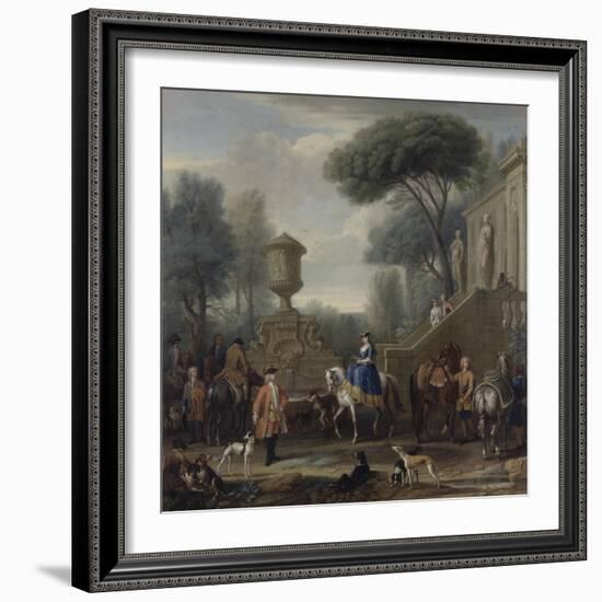 Preparing for the Hunt, C.1740-50-John Wootton-Framed Giclee Print