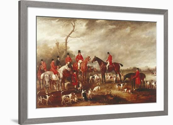 Preparing for the Hunt-John Ferneley-Framed Giclee Print