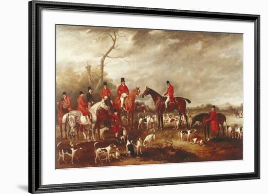 Preparing for the Hunt-John Ferneley-Framed Giclee Print