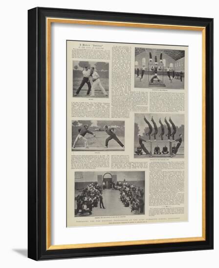 Preparing for the Military Tournament at the Army Gymnastic School, Aldershot-null-Framed Giclee Print