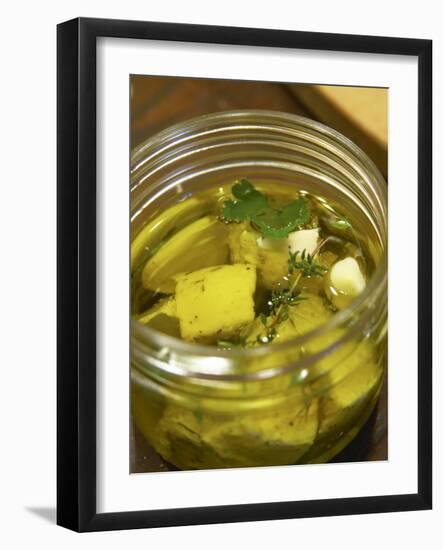 Preparing French Goat Cheese, Clos Des Iles, Le Brusc, Cote d'Azur, Var, France-Per Karlsson-Framed Photographic Print