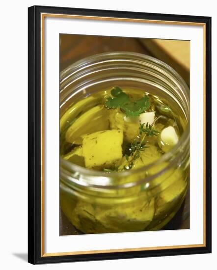 Preparing French Goat Cheese, Clos Des Iles, Le Brusc, Cote d'Azur, Var, France-Per Karlsson-Framed Photographic Print