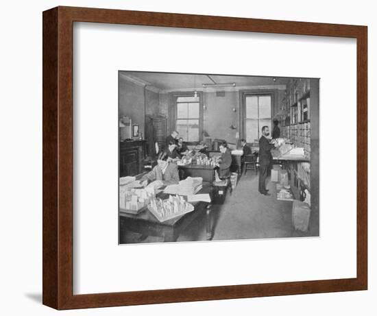 Preparing publications for the press, Patent Office, London, c1903 (1903)-Unknown-Framed Photographic Print