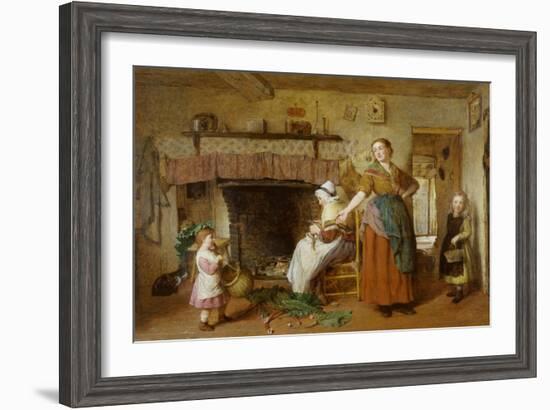 Preparing Rhubarb-George Smith-Framed Giclee Print