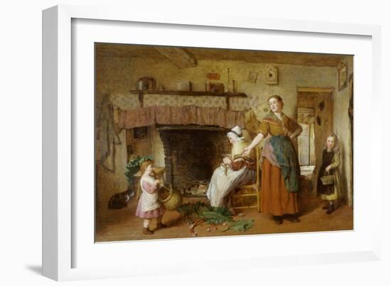 Preparing Rhubarb-George Smith-Framed Giclee Print