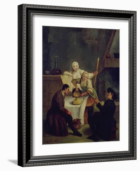 Preparing the Polenta-Pietro Longhi-Framed Giclee Print