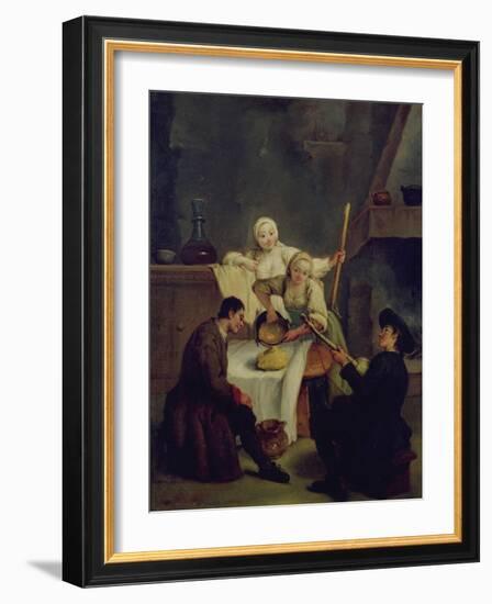 Preparing the Polenta-Pietro Longhi-Framed Giclee Print