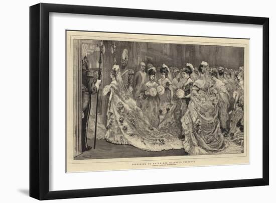 Preparing to Enter Her Majesty's Presence-William Small-Framed Giclee Print