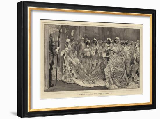 Preparing to Enter Her Majesty's Presence-William Small-Framed Giclee Print