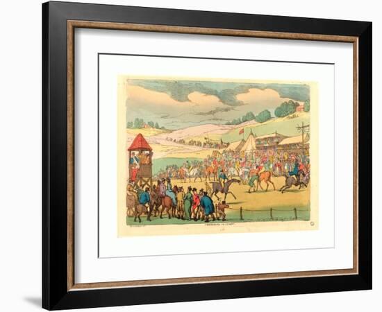 Preparing to Start, 1811, Hand-Colored Etching, Rosenwald Collection-Thomas Rowlandson-Framed Giclee Print