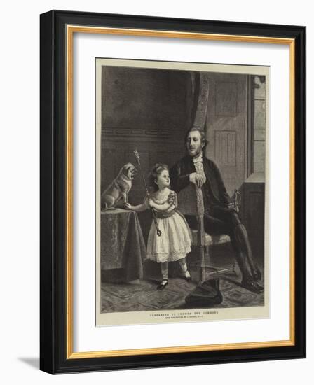 Preparing to Summon the Commons-James Archer-Framed Giclee Print