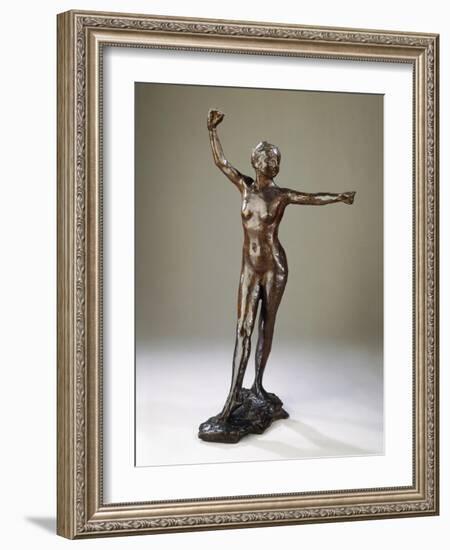 Preperation for the Dance, the Right Foot Forward-Edgar Degas-Framed Giclee Print