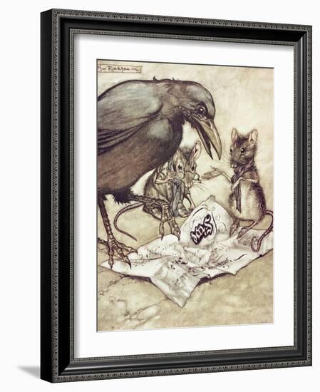 Preposterous!" Cried Solomon in a Rage"-Arthur Rackham-Framed Giclee Print