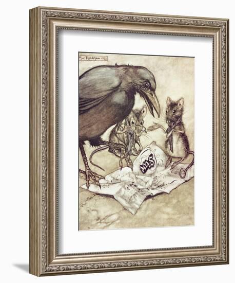 Preposterous!" Cried Solomon in a Rage"-Arthur Rackham-Framed Premium Giclee Print