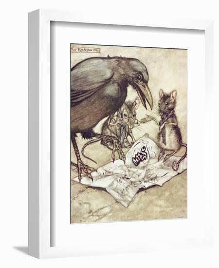 Preposterous!" Cried Solomon in a Rage"-Arthur Rackham-Framed Premium Giclee Print