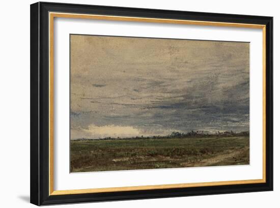 Près de Barbizon, temps gris-Félix Ziem-Framed Giclee Print