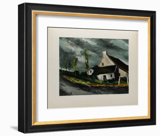 Pres de Beaumont Sur Sarthe, 1954-Maurice De Vlaminck-Framed Collectable Print