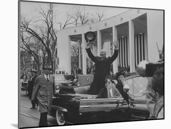 Pres. Dwight D. Eisenhower During Inauguration Day-Ed Clark-Mounted Photographic Print
