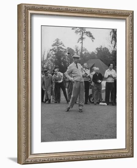 Pres. Dwight D. Eisenhower, Golfing-null-Framed Photographic Print