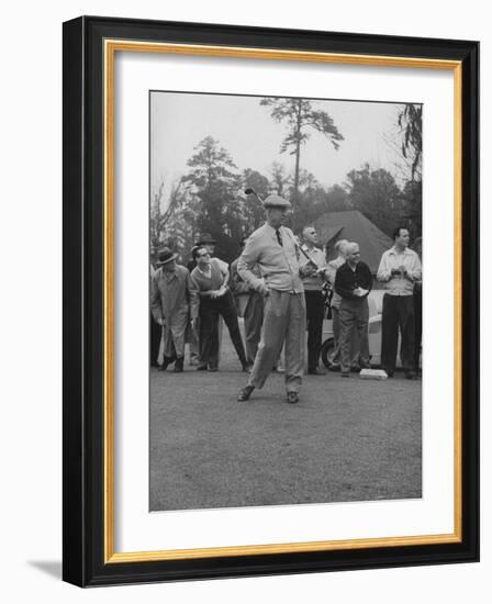 Pres. Dwight D. Eisenhower, Golfing-null-Framed Photographic Print