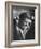 Pres.-Elect John F. Kennedy, on Announcement of Birth of His Son, at Home in Georgetown-null-Framed Photographic Print