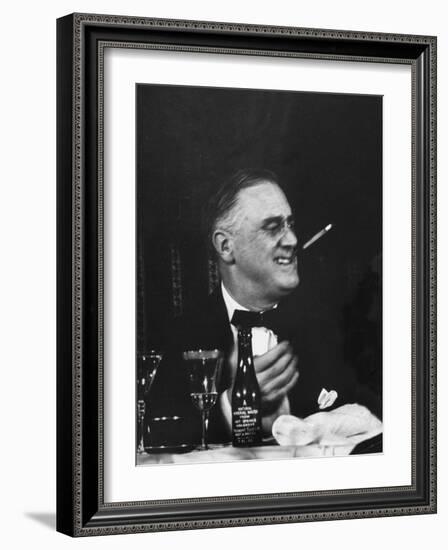 Pres. Franklin D. Roosevelt Attending the Jackson Day Dinner-null-Framed Photographic Print