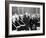 Pres Franklin Roosevelt Singing 'Home on the Range' with American Legion Glee Club of Syracuse, NY-null-Framed Photo