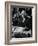 Pres. Harry S. Truman Seated at His Desk in the White House, Family Photographs on Table Behind Him-Gjon Mili-Framed Photographic Print